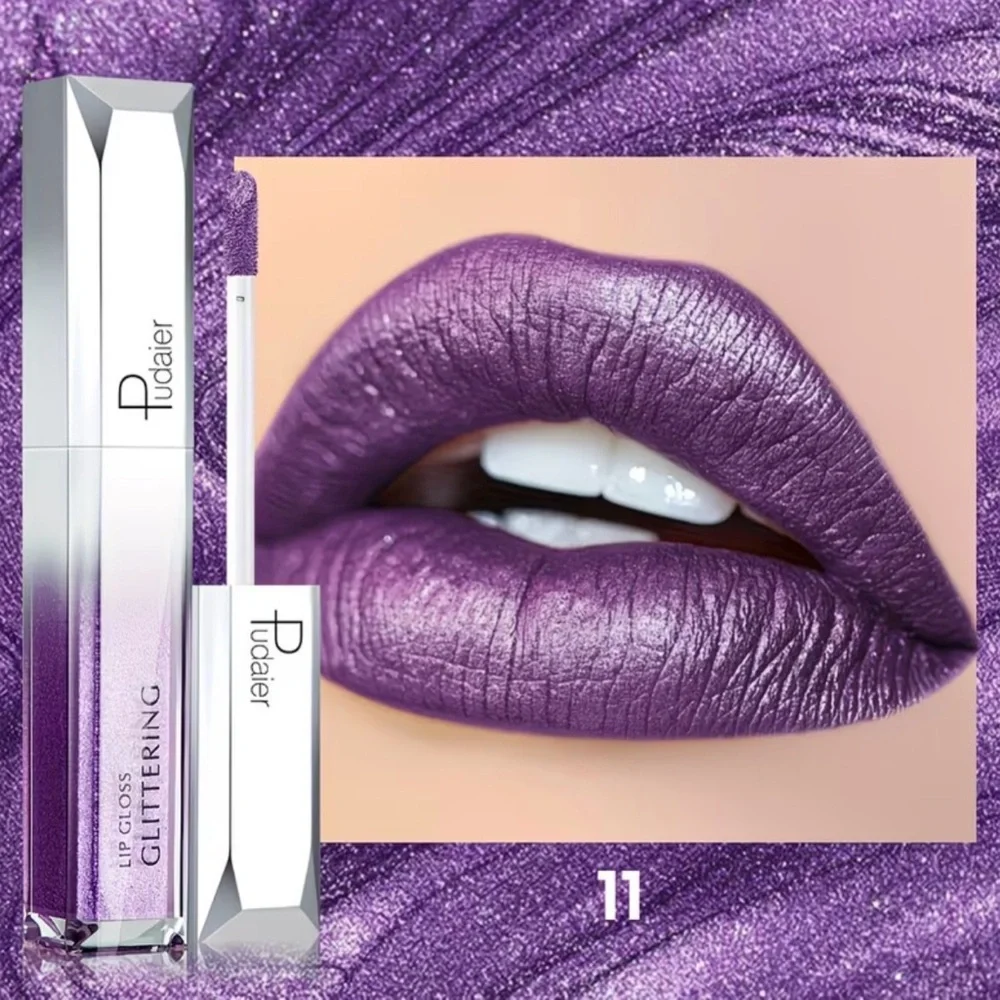 💄💄 2/$12-Glittering Lip Gloss Set - Grey